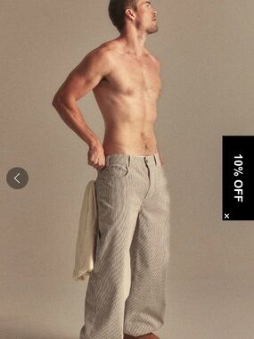 Elwood men’s pinstripe pants‎ brown pinstripe size 26